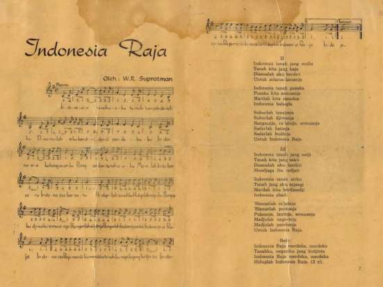 naskah asli Indonesia Raya
